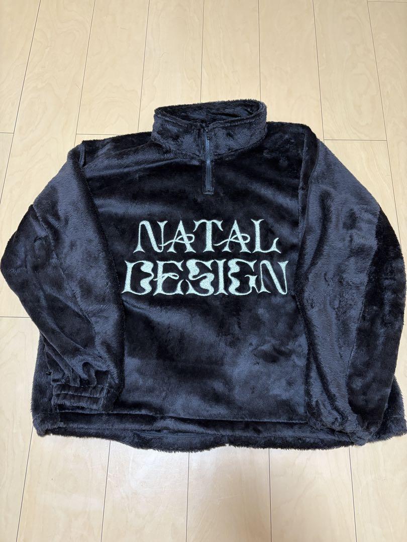 

[USED] NATAL DESIGN Fleece Jacket, Size L, Black