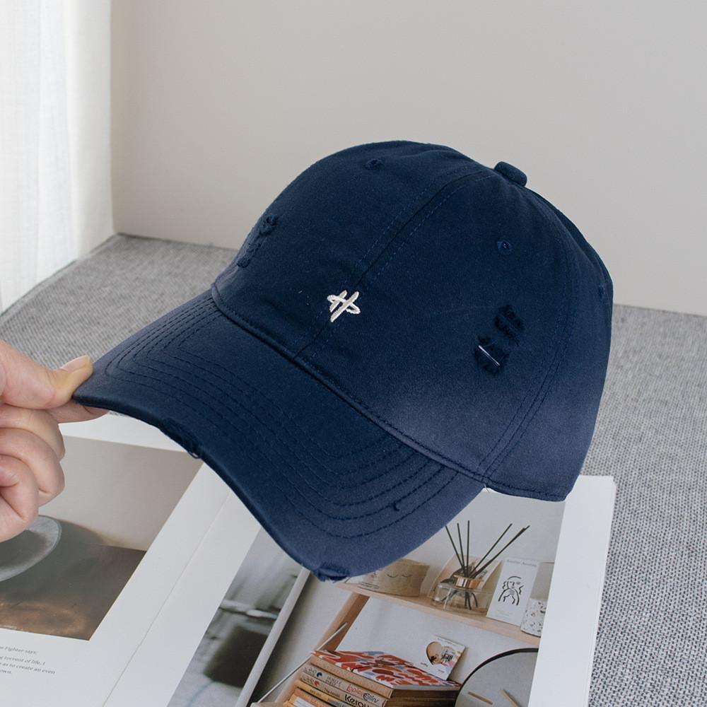 Spring Letter Embroidered Cotton Baseball Cap With Sun Protection For Casual Wear