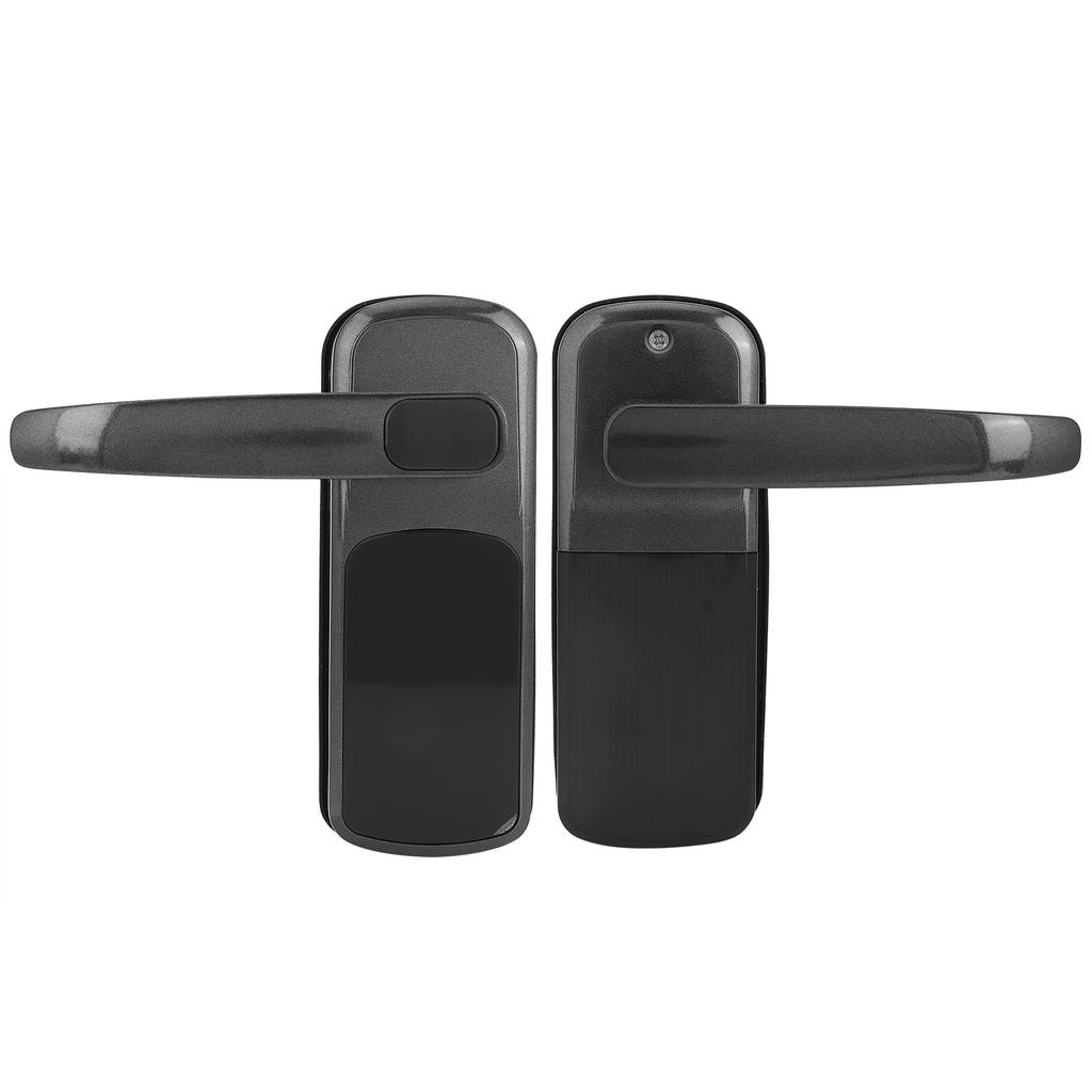 Smart Door Lock Bluetooth APP Cards Password Keypad Mechanical Key Security Home ImprovementBlack