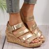 Slope Heel Sandals Women Summer New Velcro Sandals