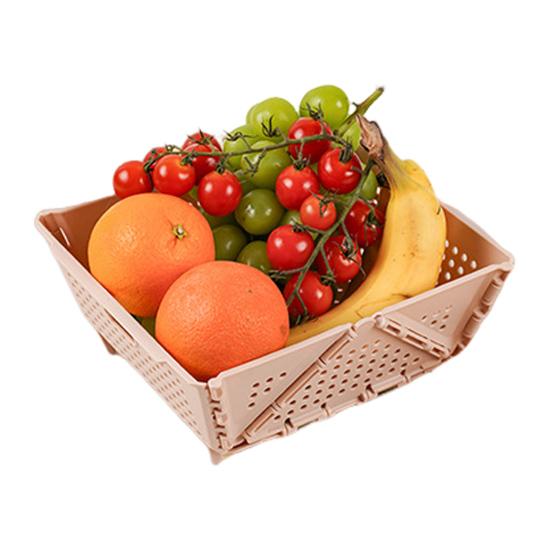 Collapsible Colander Folding Drain Basket with Resting Feet Dishwasher Safe Kitchen Food Strainer for Fruit Vegetables Pasta