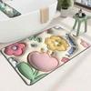 Diatom Mud 3D Bathroom Mat - Water Absorbent, Anti-slip, Easy Clean