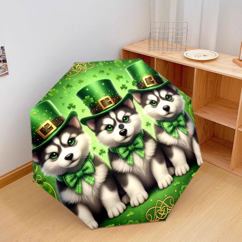 Threepuppies Pattern Pattern New Style Umbrella, 1 Piece Automatic Folding Umbrella, Portable Travel Umbrella, Outdoor Umbrella, Birthday Gift