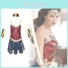 Wonder Woman Cosplay Costume For With Pu Leather Fantasy Role Play Halloween Attire