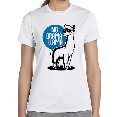 Kein Drama Lama Alpaka Cooles Zitat Spruch Damen Girlie T-Shirt Herren Damen T-Shirts Oberteil