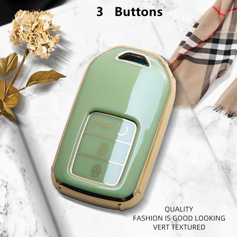 Luxurious Remote Key Case Cover For Honda CRV Fit Civic Accord HRV City Odyssey XRV Pilot Jazz Jade Vezel Crider Car