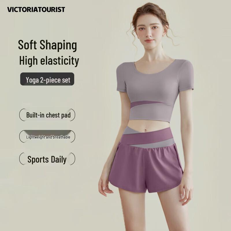 VICTORIATOURIST Women s 2-Piece Yoga & Running Set M