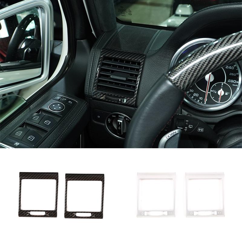 For Mercedes Benz G-Class W463 G500 2004-2018 Car Console Side Air Conditioning Air Outlet Frame Decoration Cover Trim Accessory