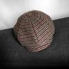 Vintage Plaid Beret Hat For Women, Retro Newsboy Cap With Tartan Pattern, Autumn Winter Wool Baker Boy Hat
