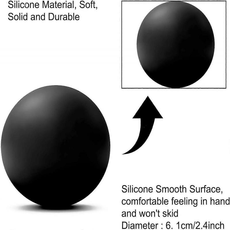 Massage Hockey Ball for Myofascial Relaxation, Feet, Back, Trigger Point Therapy Ball, Muscle Knots, Yoga