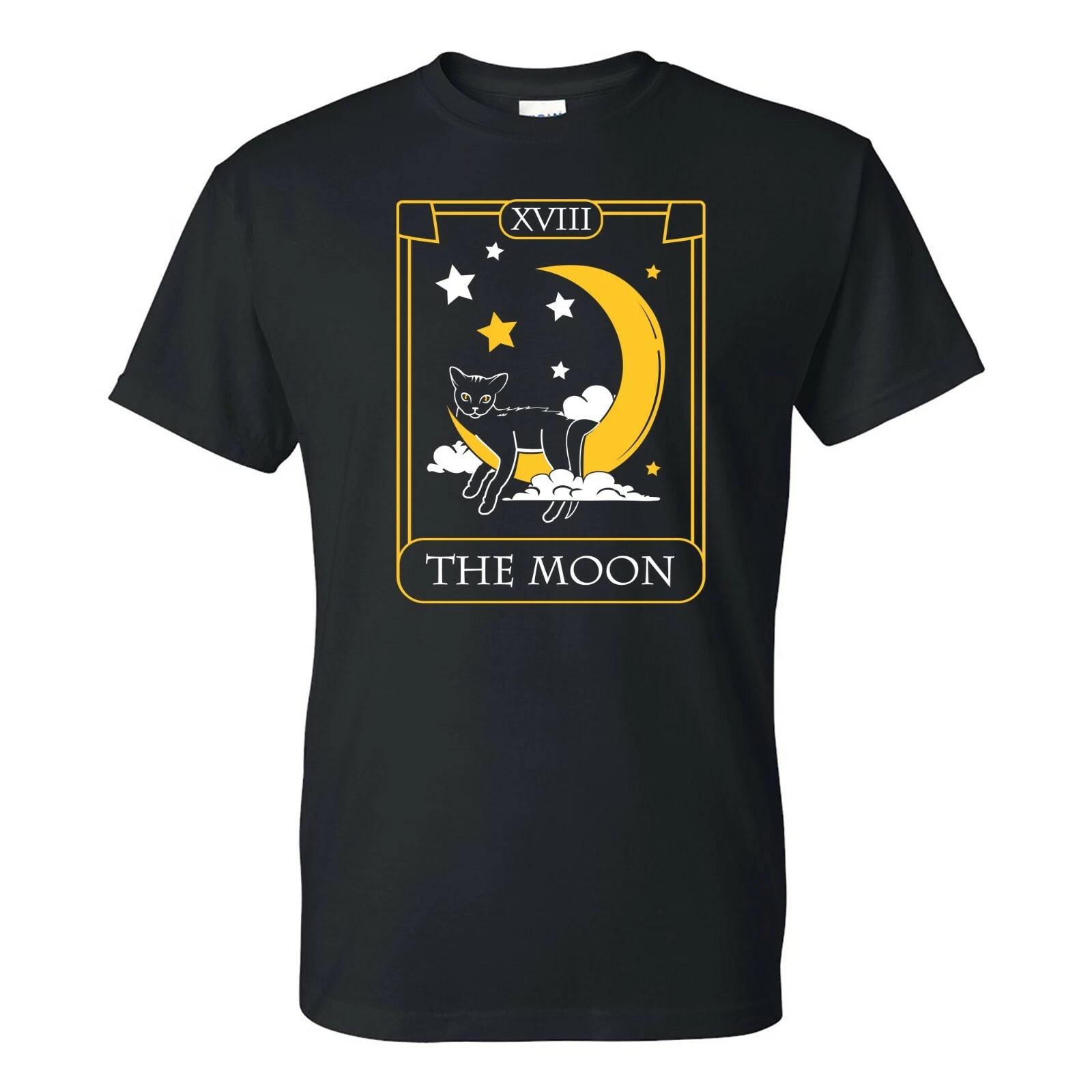 Major Arcana Moon - Fortune Telling Occult T Shirt - Black S