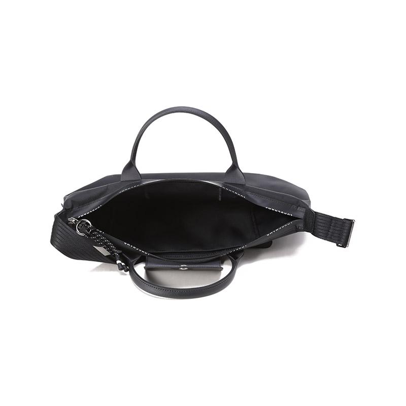 Longchamp Le Pliage Energy 32 Faltbare Knödeltasche Umhängetasche Recycelte Leinwand-Tragetasche Mittelgroß Damen Taschen Schwarz 1515HSR001