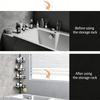 Waterproof Bathroom Shelf with Fixed Hook for Organizing Bath Accessories and Preventing Water Accumulation