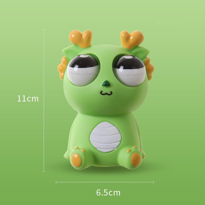 Funny Eyeball Burst Squeeze Toy Dragon Pinch Toys Kids Stress Relieving Venting Toys Fidget Toy Creative Decompression Toy