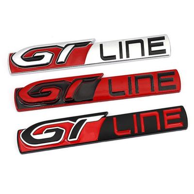 Para p/eugeot gt linha logotipo 308 508 traseiro boot bagageira emblema lateral fender emblema decalques 3008 5008 r/enault k/ia adesivos stinger