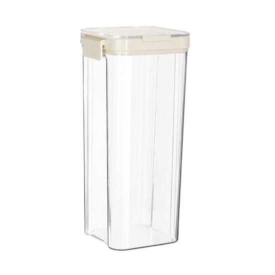 Vzduchotěsná nádoba na potraviny s víkem Plastová Stohovatelná Průhledná Organizér do spíže na Cereálie Svačinu Mouku Cukr Kávu Špagety