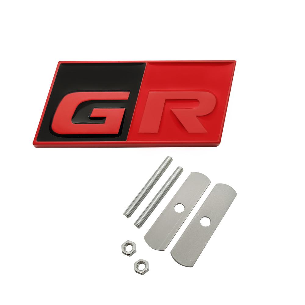 Car Styling GR SPORT Emblem Sticker Badge 3D Metal Decal For Toyotas Supra GR YARiS RS REIZ COROLLA Camry VIOS Car Styling