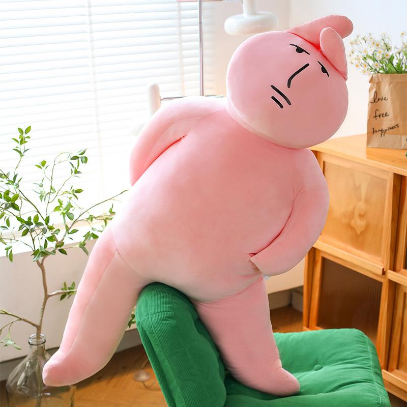 Pink Rabbit Doll Sand Sculpture Couple Long Sleeping Pickle Doll Throw Pillow Rabbit Doll Plush Toy