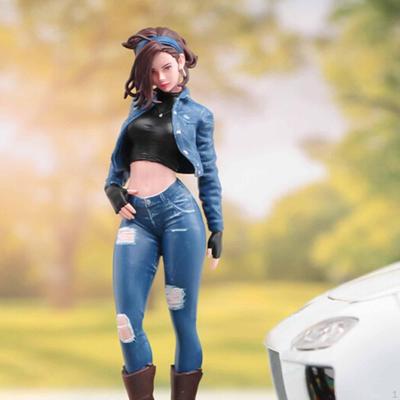 Miniaturfiguren Modell Diorama Weibliche Figur Szenen-Requisiten zur Dekoration Mini Harz Winzige Menschen