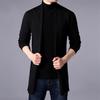 Winter Coat Solid Color Slim Casual Cardigan Warm Men Sweater Coat for Daily Wear