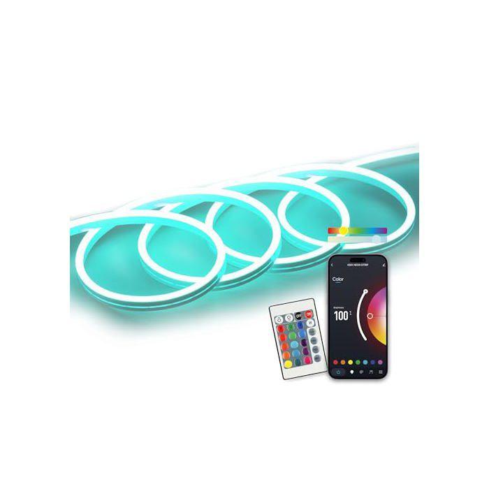 Bandă neon LED - KSIX smart your tech - 5 m - Decupabilă - 4300 lm - Sincronizare muzică