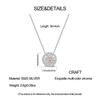 925 Silver Necklace Four-leaf Clover Zircon Pendant Necklace for Women Anniversary Birthday Jewelry Gifts