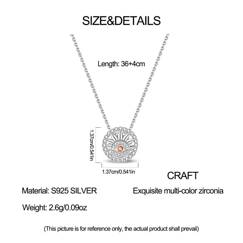 925 Silver Necklace Four-leaf Clover Zircon Pendant Necklace for Women Anniversary Birthday Jewelry Gifts