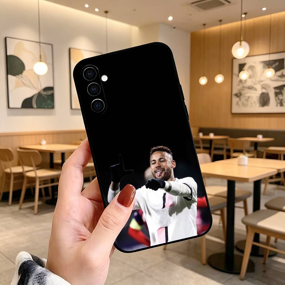 N-Neymar J-jr Fußball 10 Handyhülle Schwarzes Silikon Weich Für Samsung Galaxy A73,A72,A71,A70,A53,A52,A51