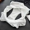 Girl Summer Pure To Sweet Sexy Lace Ice Silk Cotton Crotch Triangle Briefs