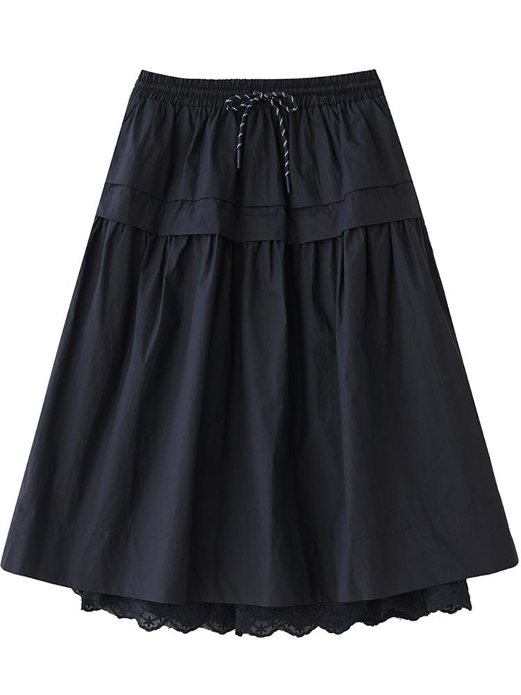 

Xitao Лоскутное кружево А-силуэта Женская юбка GJ1250 One Size чёрный