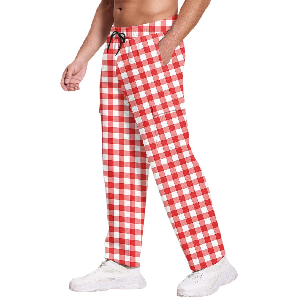 Men's Casual Sports Pants Loose Leggings Long Panel Fitness Running Training Pants