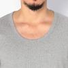 AVIREX Daily Rib Quarter Sleeve Sleeve Size 019 Charcoal T-Shirt, 3/4 (Antibacterial, Anti-odor), Men's Medium, 6143509,