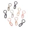 1/3Pcs Double Opening Swivel Clasp Clips Metal Spring Snap Hooks With Key Ring For Diy Keychains Craft Accessories
