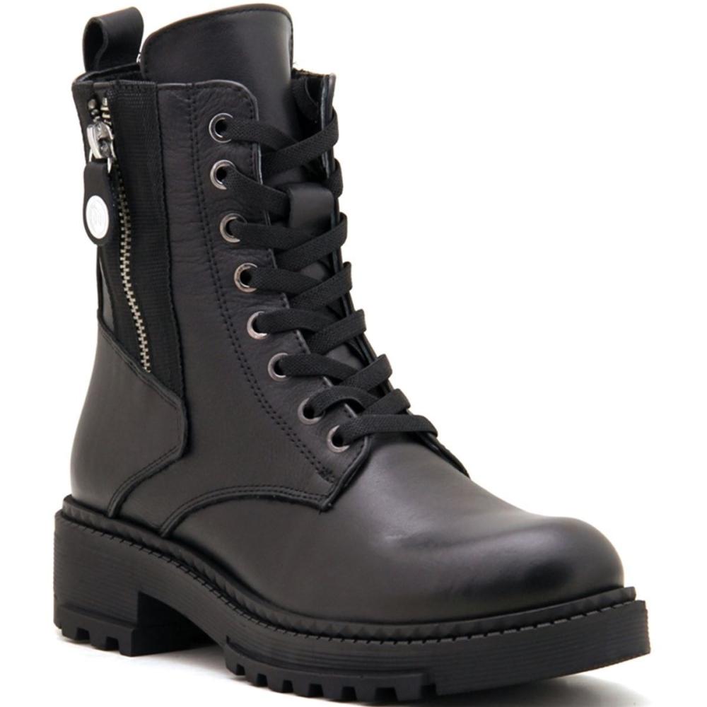 

Модные женские черные ботинки и ботильоны из натуральной кожи 40 чёрный