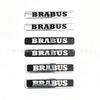 Emblema Metallico per Auto BRABUS Personalizzabile - Adesivo in Alluminio Personalizzato per Carrozzeria Auto