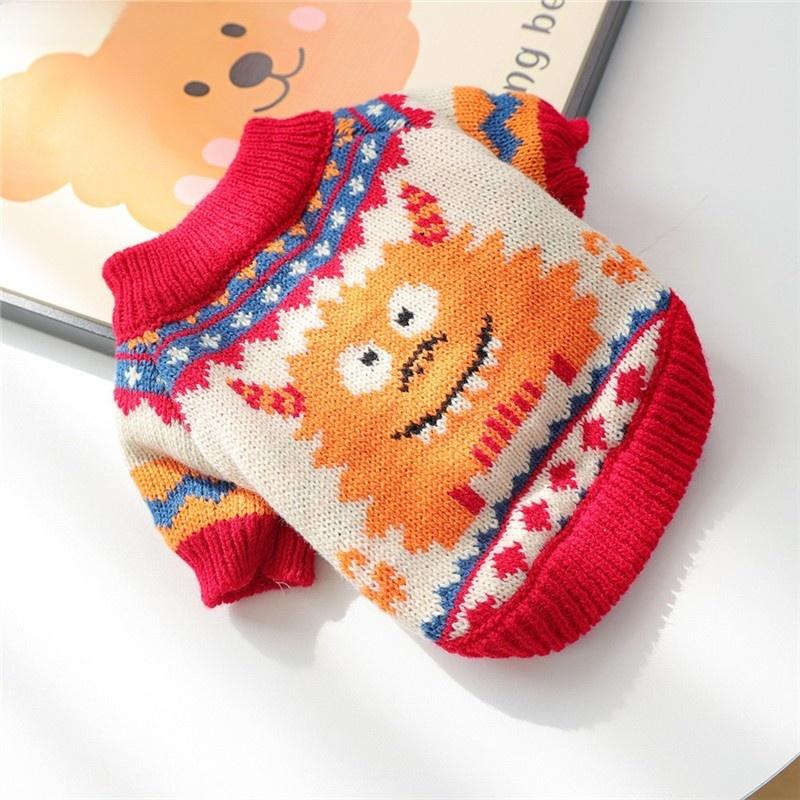 Christmas Dog Clothes Teddy Dog Sweater Winter Outfit Small Medium Size Dog Puppy Clothes Autumn Winter Fur Coat for Dogs