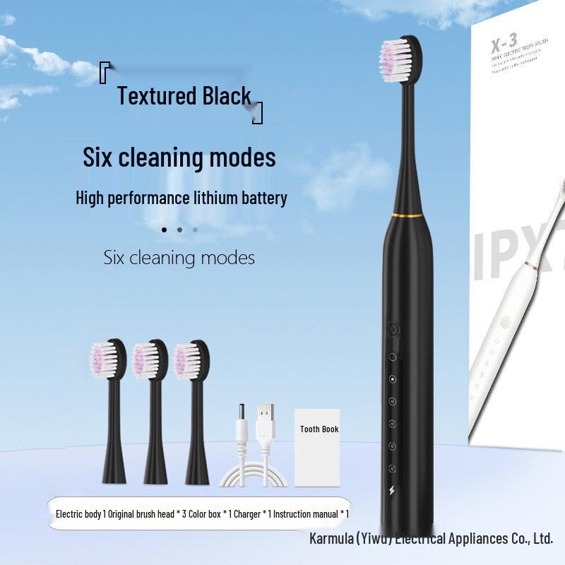 "Smart Sonic Electric Toothbrush for Couples - Cross-Border Charging, Soft Bristles, Automatic Cleaning."