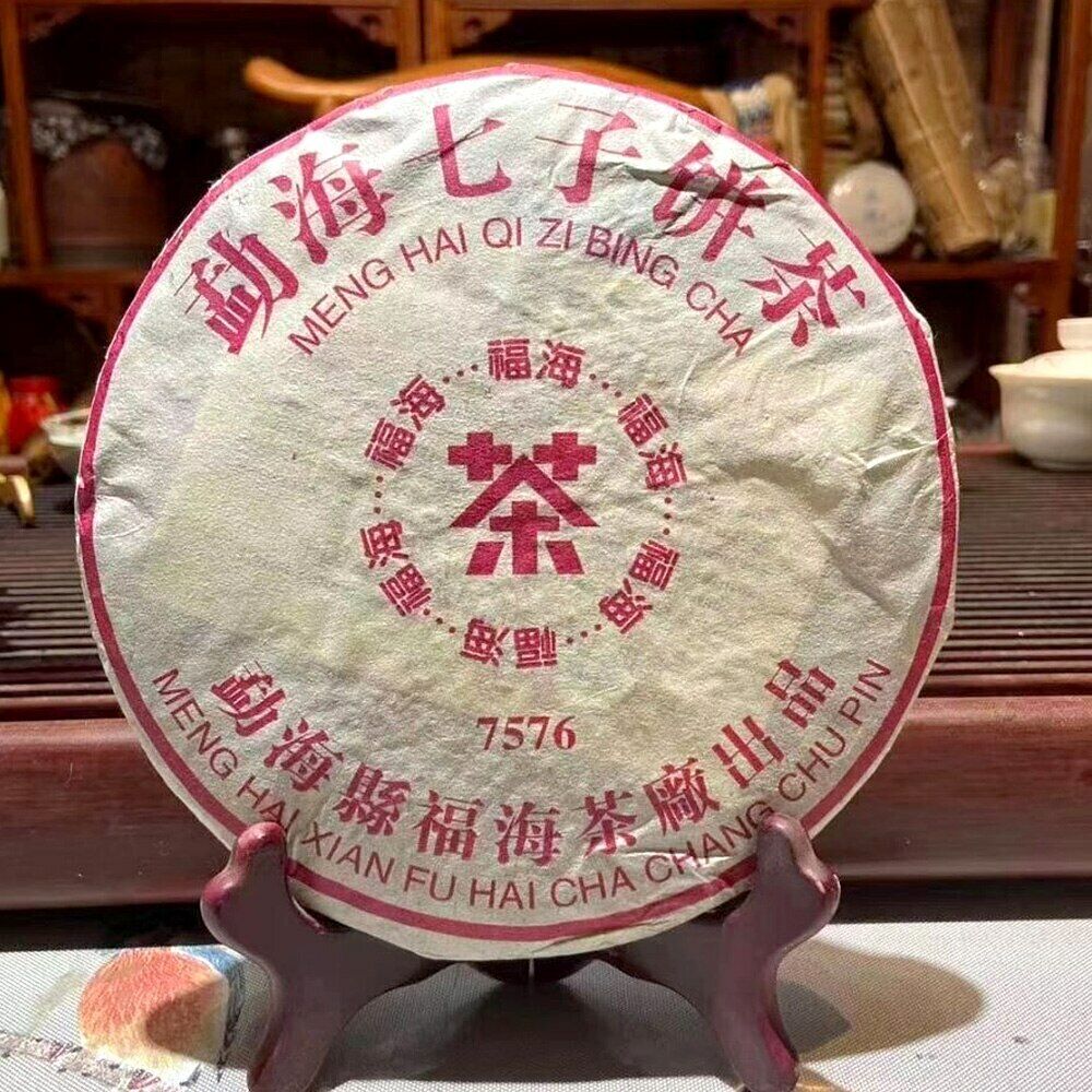 

Китайский чай FuHai Ripe Pu er 2006 7576 QiZiBing Шу Пуэр 357г