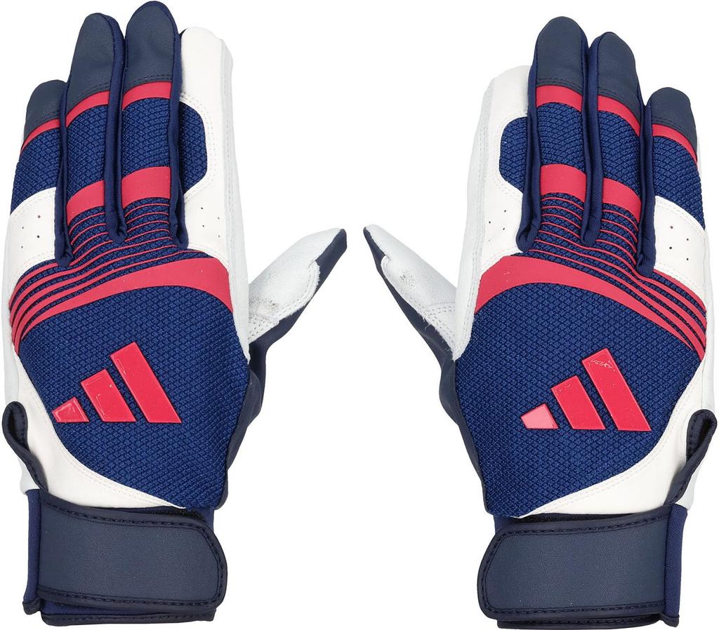 Adidas Batting Navy X Size LBG505 Baseball/Softball Gloves, MID, Pink, M,
