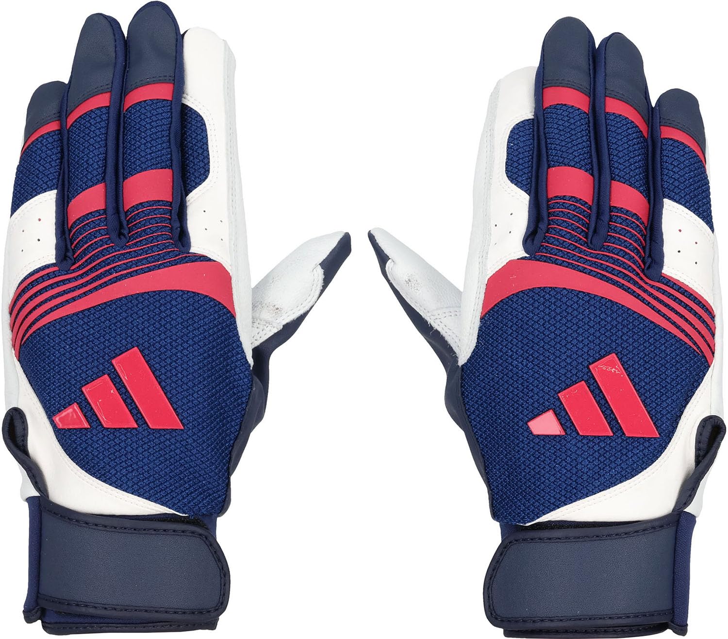 

adidas Batting Navy x Size LBG505 Baseball/Softball Gloves, MID, Pink, O,