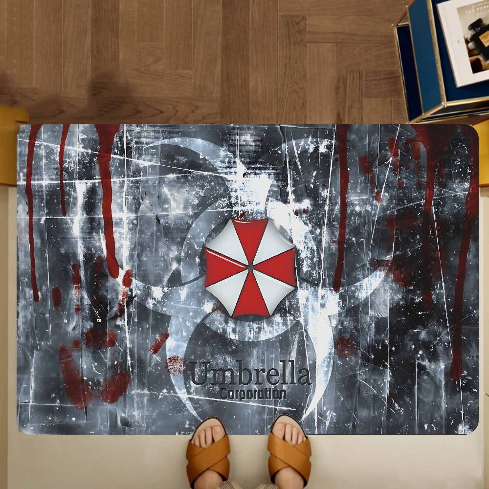 Game R-Resident E-Evil Entrance Door Mat Washable Non-Slip Living Room Sofa Chairs Area Mat Kitchen Welcome Doormat