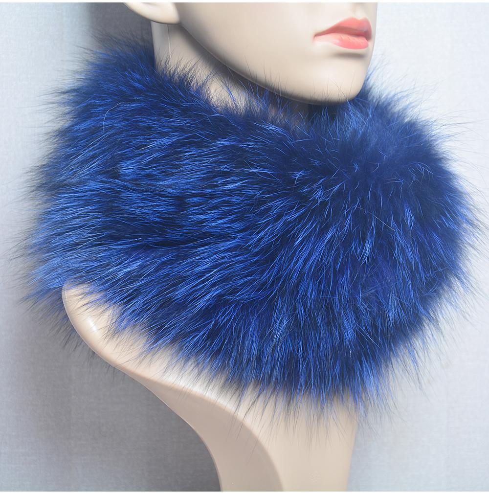 Real Fox Fur Scarf Fur Headband Women Winter Ring Fox Fur Scarves Luxury Neck Warmer Good Elastic 100% Natural Fur Mufflers