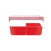 Dome-Type 3-Compartment 1-Tier Lunch Box