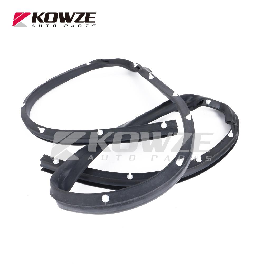 Door Panel Weatherstrip Opening Rubber OTR Sealing for Mitsubishi Pajero Montero Long Wagon Shogun V7# V9# 2000-2006 2008 2011