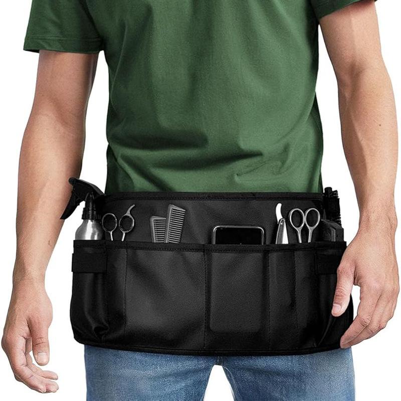 Pu Leather Apron Waterproof And Oil-Proof Apron Waist Split Hairdresser Overalls Apron