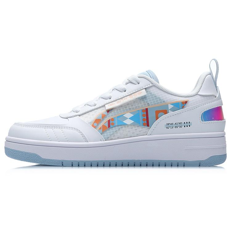 (WMNS) Li-Ning No.258 Classic Leisure Low White Blue Women s AGCR202-3 EU 37