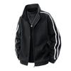Men's Casual American Style Stand Collar Jacket - Versatile, Loose-Fit Outerwear