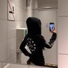 YK Spice Girls Sunscreen Blouse Women's Summer American Long Sleeve Hooded Long Sleeve T-Shirt Subculture Slim Skinny Top Trend