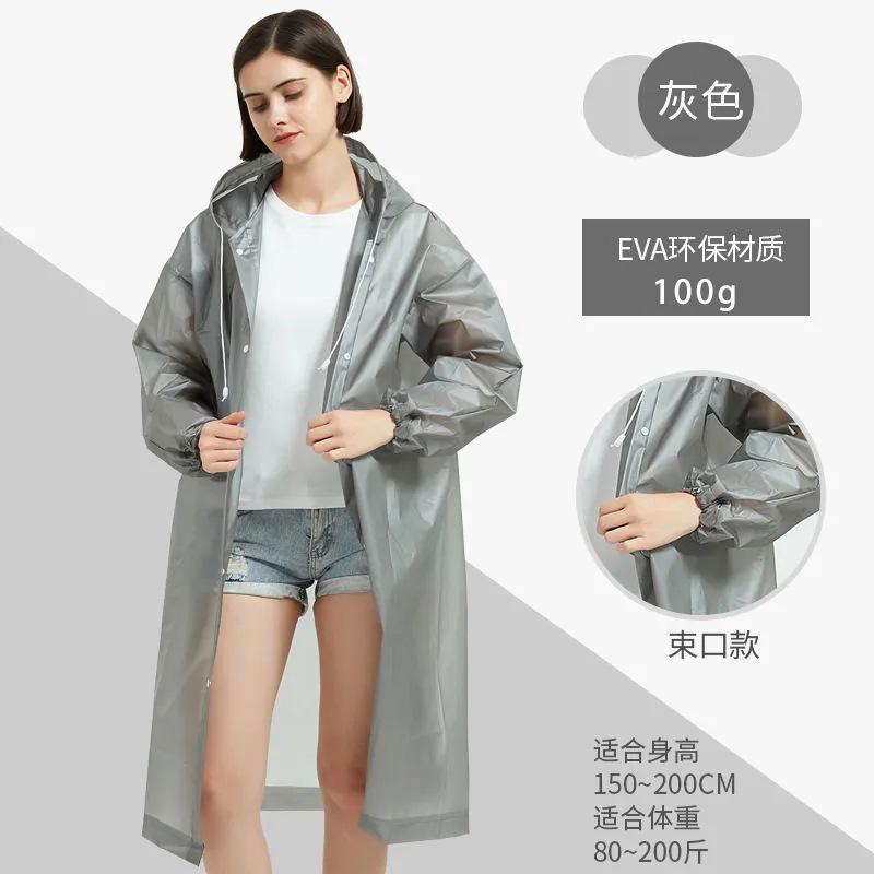 Adult Men's and Women's Ponchos, Thickened Non-disposable EVA Raincoats, Easy To Carry for Outdoor Play, One-piece Raincoats, Flat Mouth