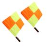 Soccer Flags Referee, 2PCS Referee Linesman Flag with Linesman Flag Match Soccer Football Hockey Training Feree Football Uk Storage Bag for Sports